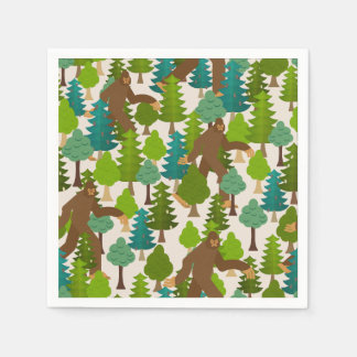 おもしろいThe Woods Cartoonの大きな足 スタンダードカクテルナプキン