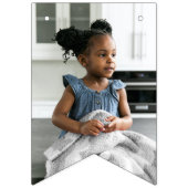 おもしろいThen & Now Grad Photo Collage卒業パーティー バンティングフラッグ (第1の旗)