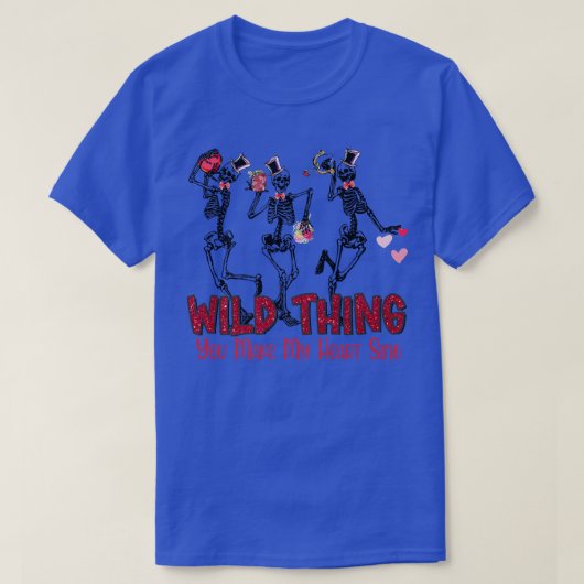 おもしろいThree Skeleton Dance野生のもの Tシャツ (デザイン正面)