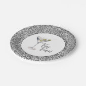 おもしろいTini Time Martiniカクテルパーティー ペーパープレート (アングル)