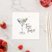 おもしろいTini Time Martiniカクテル スタンダードカクテルナプキン (インサイチュ)