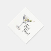 おもしろいTini Time Martiniカクテル スタンダードカクテルナプキン (角)