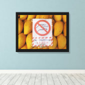 'おもしろいtouchマンゴー'の署名 キャンバスプリント (インサイチュ (ウッドフロア))