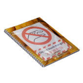 'おもしろいtouchマンゴー'の署名 ノートブック (右側)