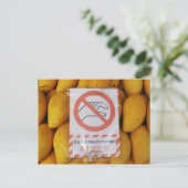 'おもしろいtouchマンゴー'の署名 ポストカード (スタンド正面)