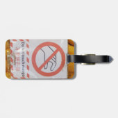 'おもしろいtouchマンゴー'の署名 ラゲッジタグ (裏面横)