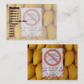 'おもしろいtouchマンゴー'の署名 名刺 (正面/裏面)