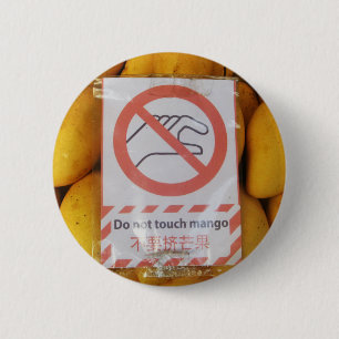 'おもしろいtouchマンゴー'の署名 缶バッジ
