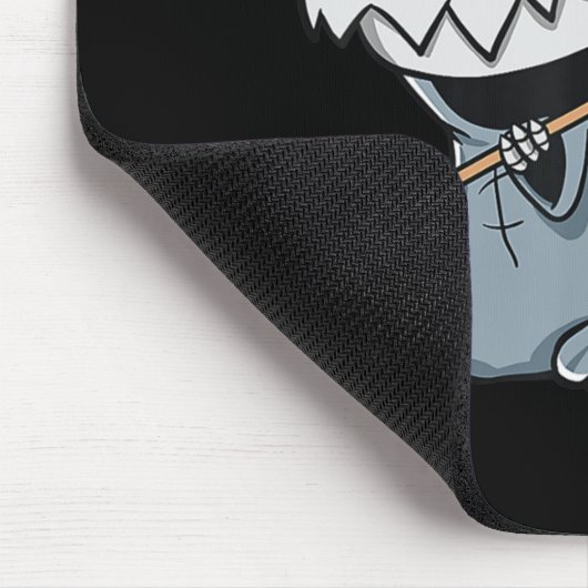 おもしろいTRexスケルトンDino死神の恐竜のハロー マウスパッド (コーナー)