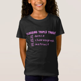 おもしろいTriple Threat ClogダンサーDark Tシャツ