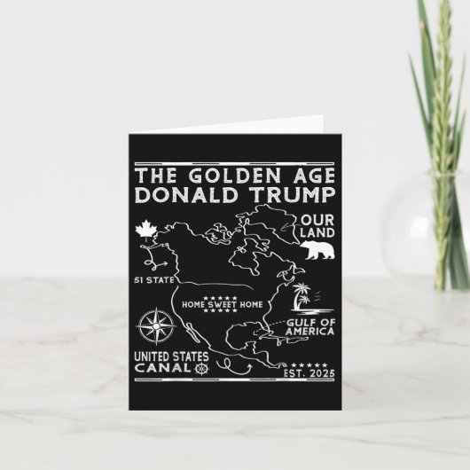 おもしろいTrump Greenland Panama Canal Canada Mexico G カード (正面)