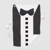 おもしろいTuxedo 🎩かわいいミニマルなエレガンス ゴルフタオル (インサイチュ)