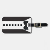おもしろいTuxedo 🎩ブラックタイフォーマルプ ラゲッジタグ (正面横)