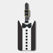 おもしろいTuxedo 🎩ブラックタイフォーマルプ ラゲッジタグ (正面縦)