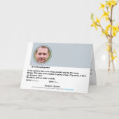 おもしろいTwitterジョーク驚きの社会パーティの招待状 カード (黄色い花)