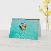 おもしろいUberまたはLyftドライバ誕生日カード カード (黄色い花)