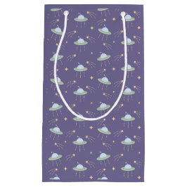 おもしろいUFO子供の誕生日パーティー抱き枕 スモールペーパーバッグ