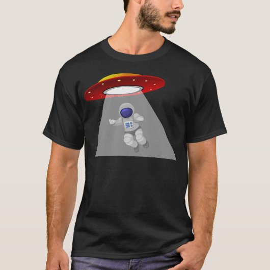 おもしろいUfo宇宙飛行士の拉致 Tシャツ (正面)