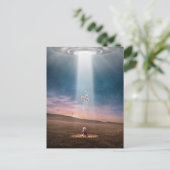 おもしろいUFO誘拐三輪車 ポストカード (スタンド正面)