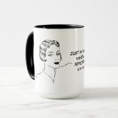 おもしろいUhハァッ、ハァッuh法廷記者のコーヒーおよび茶 マグカップ (正面左)