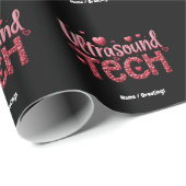 おもしろいUltrasound Tech Valentine's Dayアイディア ラッピングペーパー (ロールコーナー)