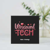 おもしろいUltrasound Tech Valentine's Dayアイディア 招待状 (スタンド正面)