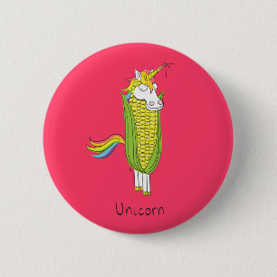 おもしろいUnicornかわいい子ども漫画 缶バッジ