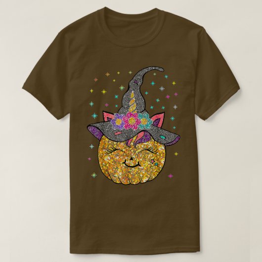 おもしろいUnicorn Pumpkin Halloween 2022 Cute Thanksgi Tシャツ (デザイン正面)