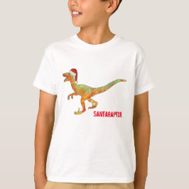 おもしろいVelociraptor Santa Dinosaurs Raptorクリスマス Tシャツ