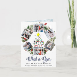 おもしろいWhat a Year Christmas Tree 6写真 シーズンカード