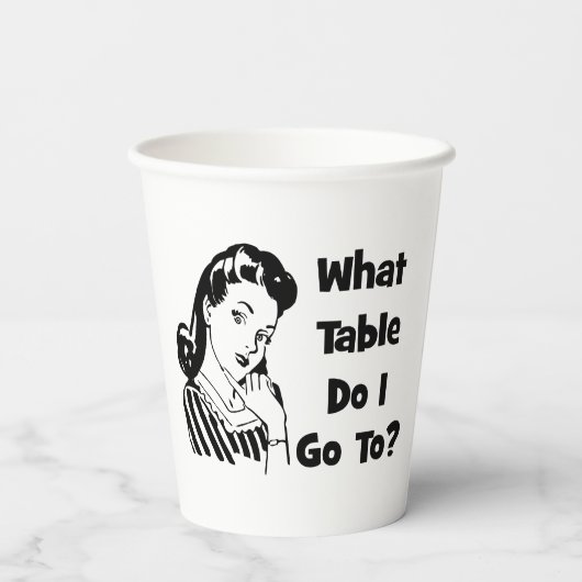 おもしろいWhat Table Bunco 紙コップ (裏面)