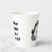 おもしろいWhat Table Bunco 紙コップ (左)