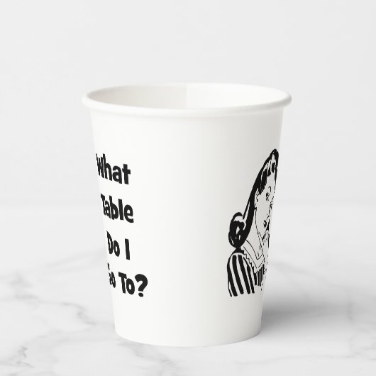 おもしろいWhat Table Bunco 紙コップ (左)