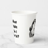 おもしろいWhat Table Bunco 紙コップ (右)