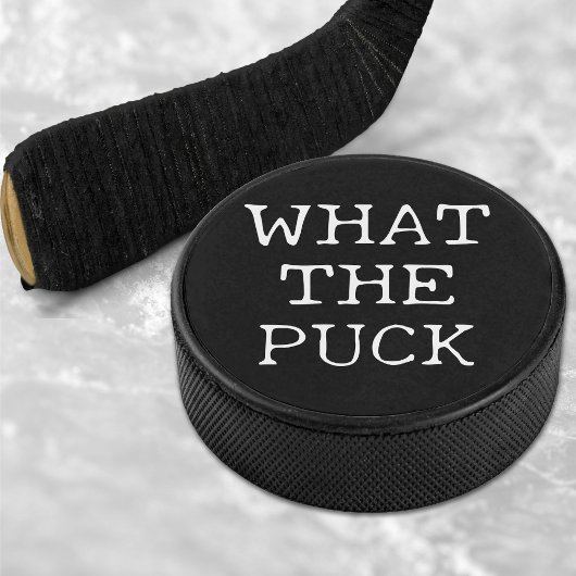 おもしろいWhat the Puck Black & White アイスホッケーパック