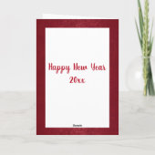 おもしろいWhimsy hollly reindeer joy non photoday シーズンカード (裏面)