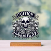 おもしろいword art skeletonのフィルタ アクリルサイン (ニュートラル)