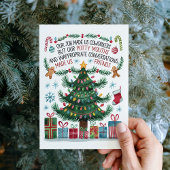 おもしろいWork Friend Co-worker Christmas Card シーズンカード