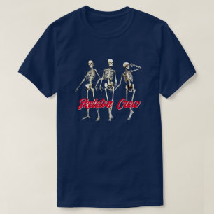 おもしろいX線撮影「スケルトン・クルー」 Tシャツ
