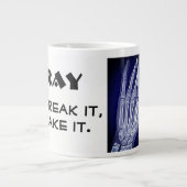 「おもしろいX線。壊して持って行く」とHand Xray ジャンボコーヒーマグカップ (正面)