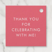 おもしろいXOXOピンク10代のパーティー甘実在16箔 フェイバータグ (裏面)