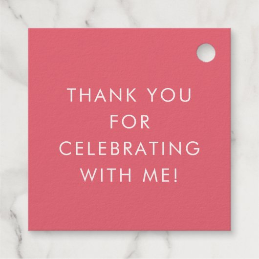 おもしろいXOXOピンク10代のパーティー甘実在16箔 フェイバータグ (裏面)