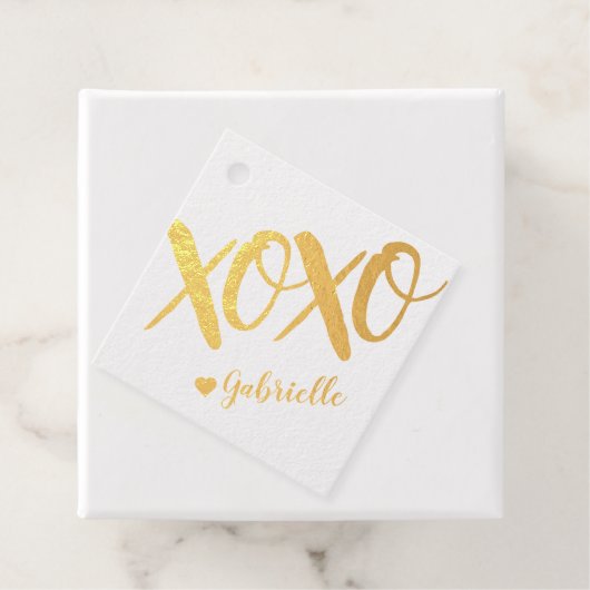 おもしろいXOXOピンク10代のパーティー甘実在16箔 フェイバータグ (箱)