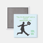 「おもしろいYay, it's Monday」学校心理学マグネット マグネット (正面/裏面)