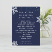 おもしろいYear in Review Engineer Business Christmas シーズンカード (スタンド正面)