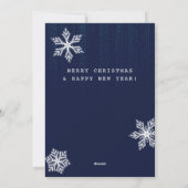 おもしろいYear in Review Engineer Business Christmas シーズンカード (裏面)