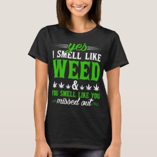 おもしろいYes雑草の匂いがする君の匂いのような匂い Tシャツ