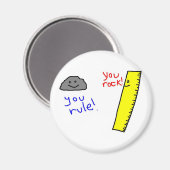 「おもしろいYou Rock, You Rule」製品 マグネット (正面/裏面)
