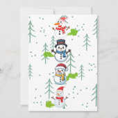 おもしろおならの雪だるま シーズンカード (正面)