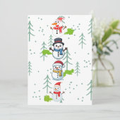 おもしろおならの雪だるま シーズンカード (スタンド正面)